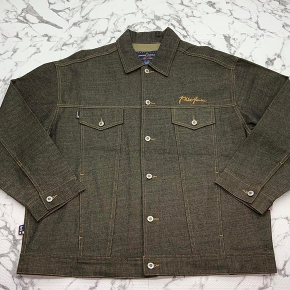 Men's Phat Farm BlackGold Casual Denim Jacket